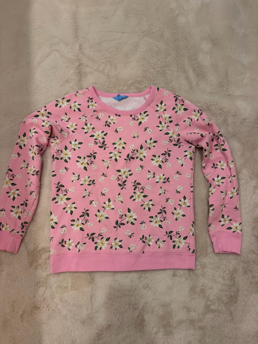Draper James Pink Floral Crew Sweatshirt women